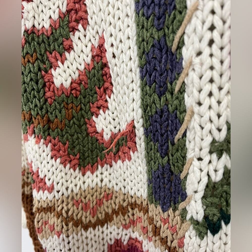 Cabin Creek Vintage Knit Sweater Large Grandma Cottagecore - Picture 5 of 10